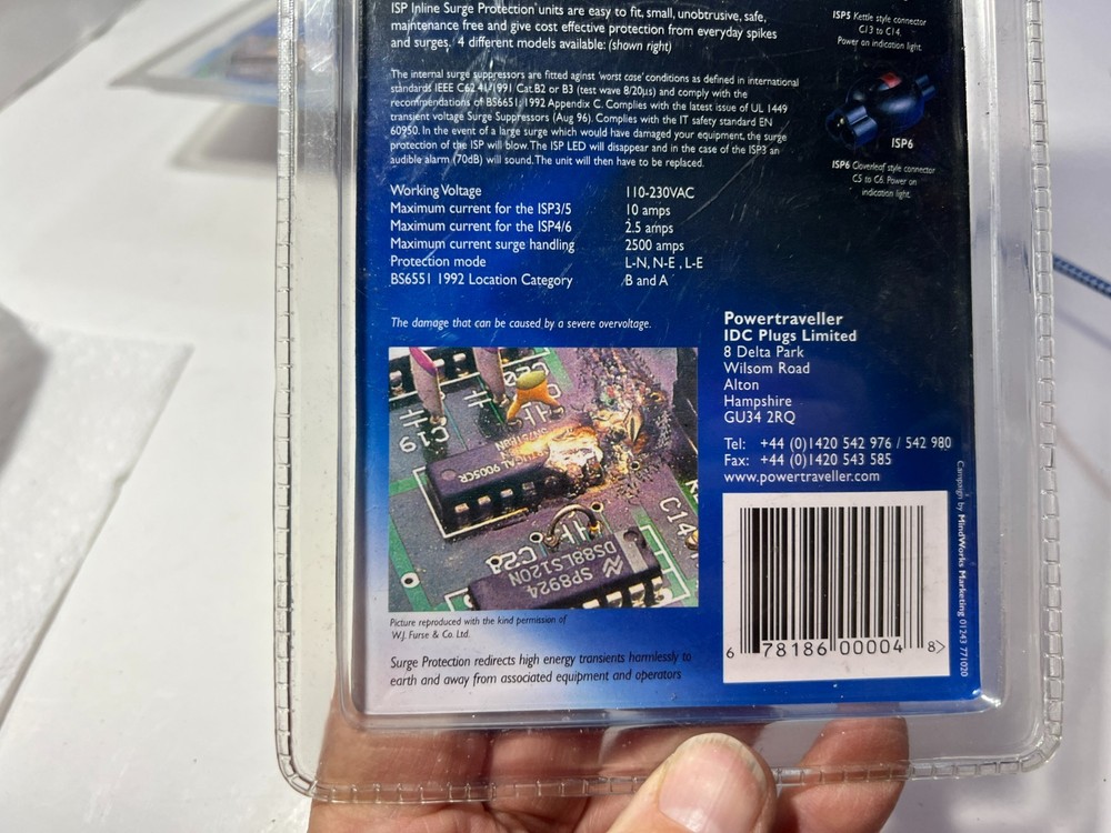 POWERTRAVELLER ISP5 SURGE PROTECTOR NEW/UNUSED SURPLUS