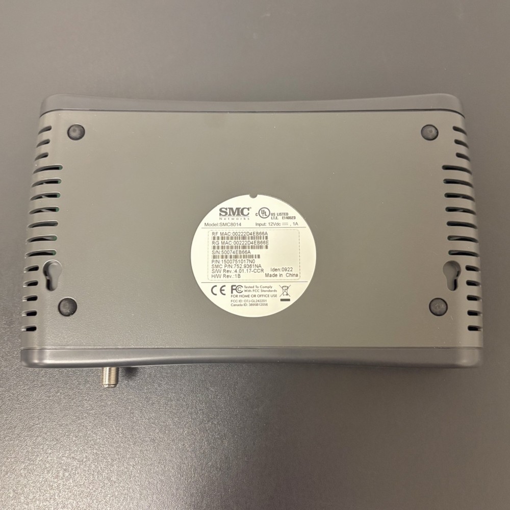 SMC Networks Comcast Business IP Gateway Modem, # SMC8014 (New Open Box)