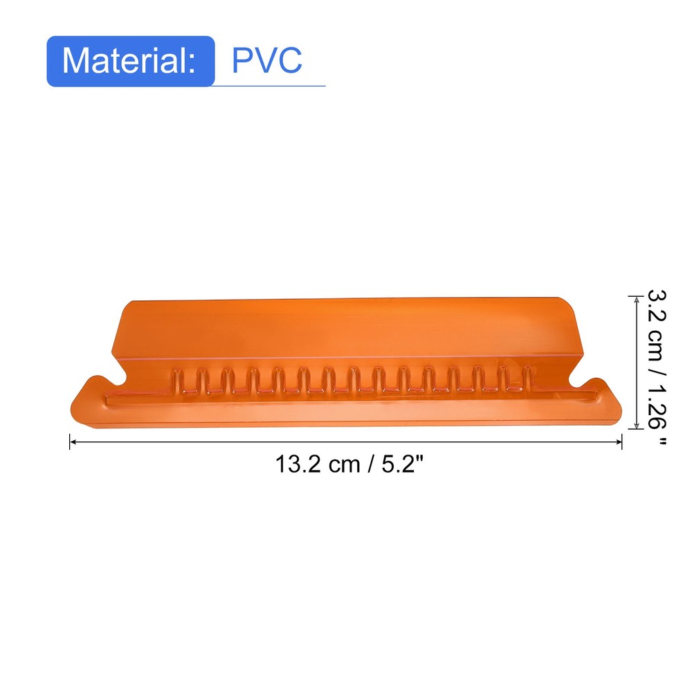Hanging File Folder Tabs, 4 Inch File Folder Tabs and Inserts, Orange, 100 Pcs