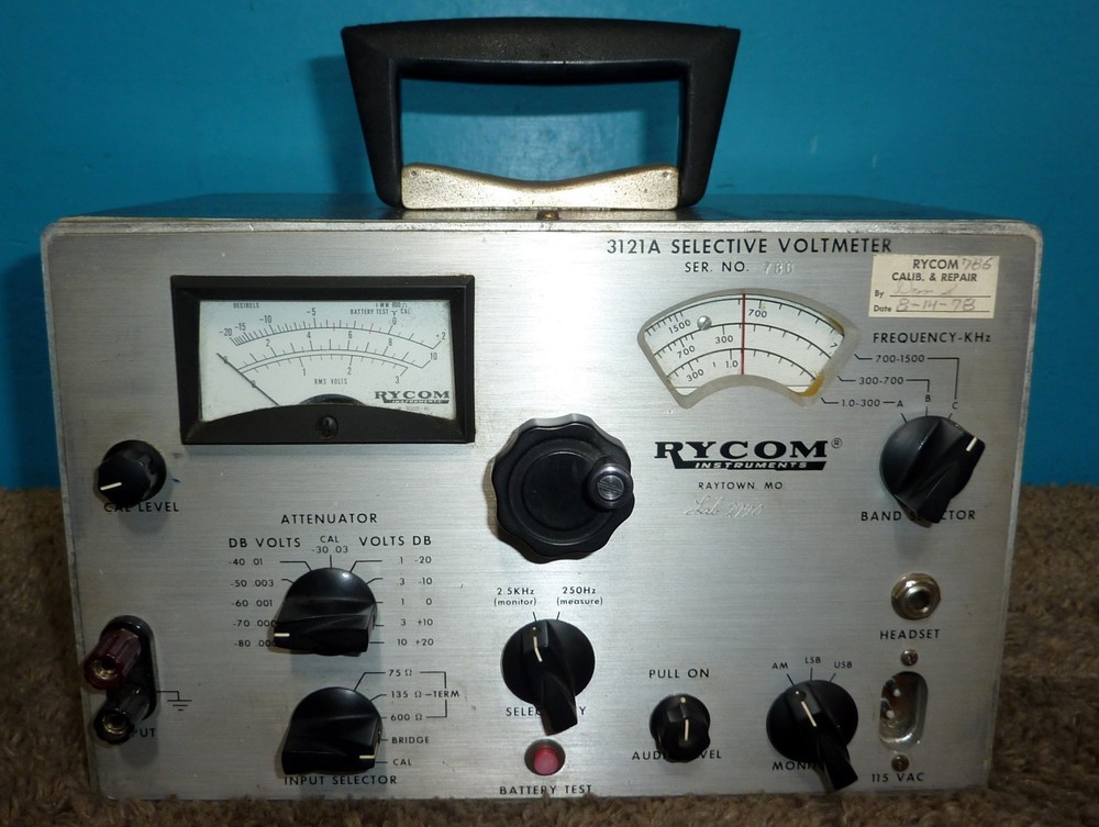 Rycom 3121A Selective Voltmeter