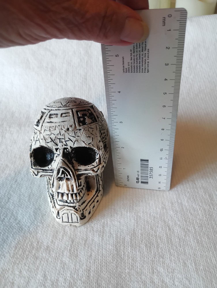 Craneo Chi Azteca Skull Decor From Cancun