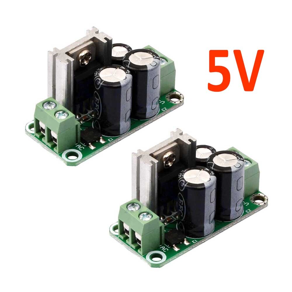 2/10Packs 5/9/12V Regulated Rectifier Filter Single Power Supply Board Module US