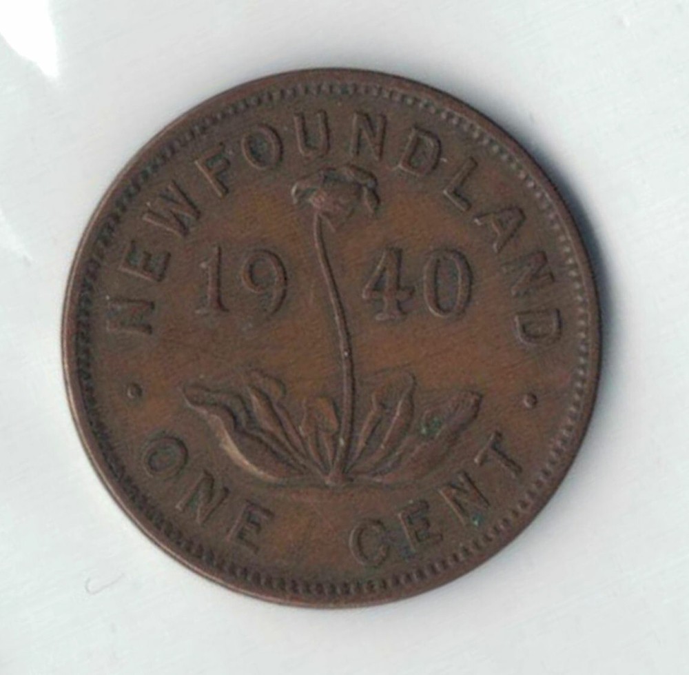 Newfoundland Coins - 1940 One Cent   *1112