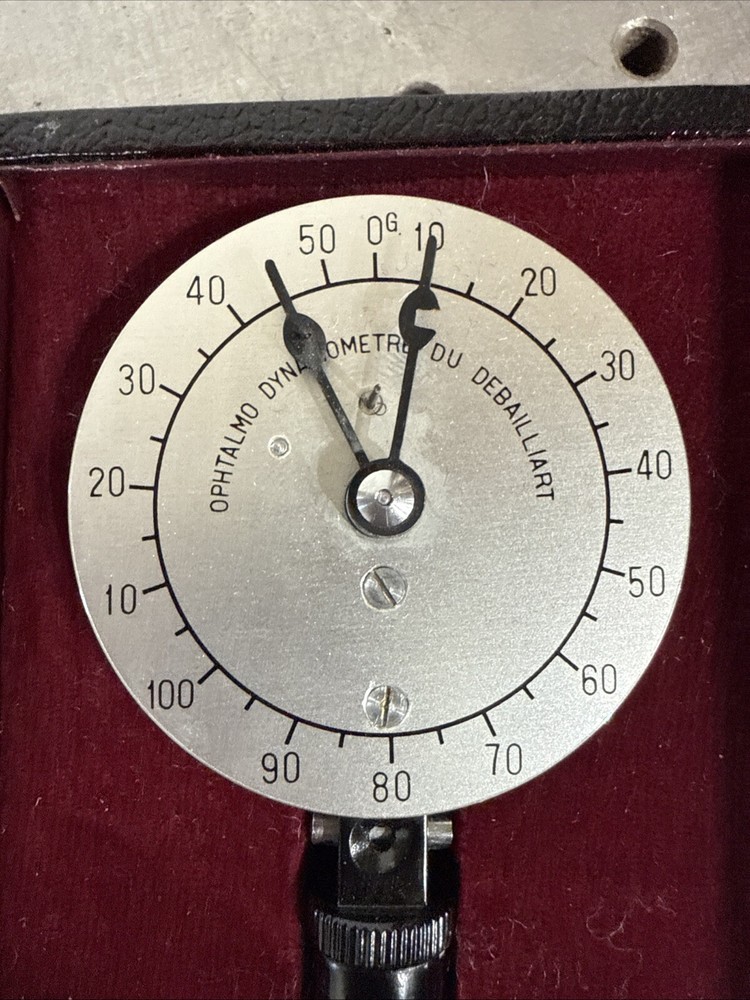 Vintage Bailliart Ocular Dynamometer Bailliartw/ Case - Works!