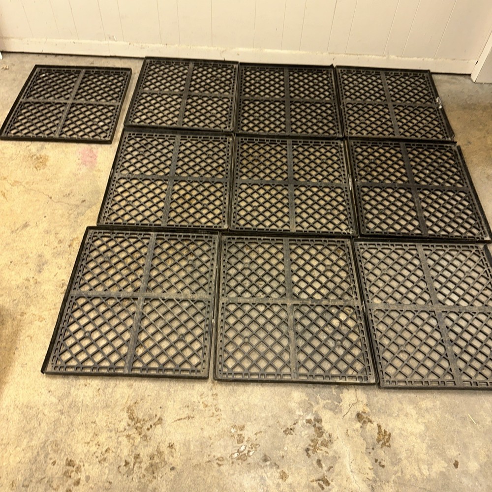 Black Plastic Stackable Bread Tray - 24L x 21” W x 1” (20 Trays)