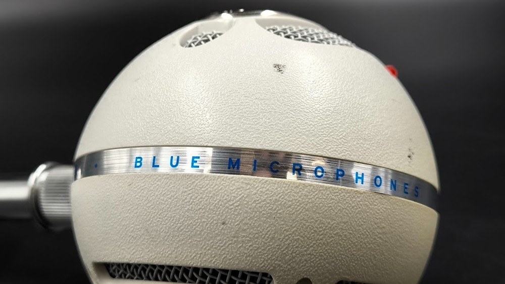 Blue Snowball USB Microphone Used Working White