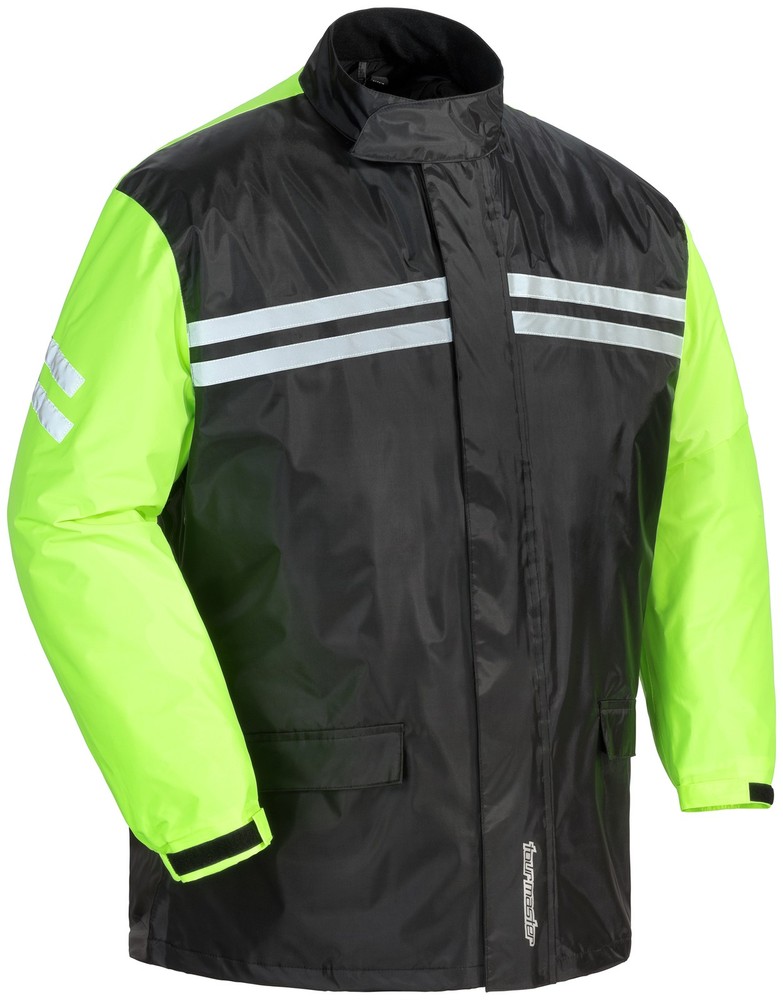 SHIELD 2PC.RAINSUIT BK/HV LG