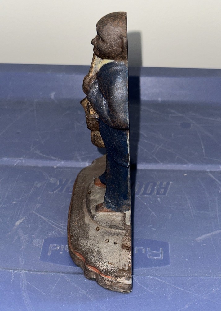 Cast Iron Jazz Saxophone Player Doorstop