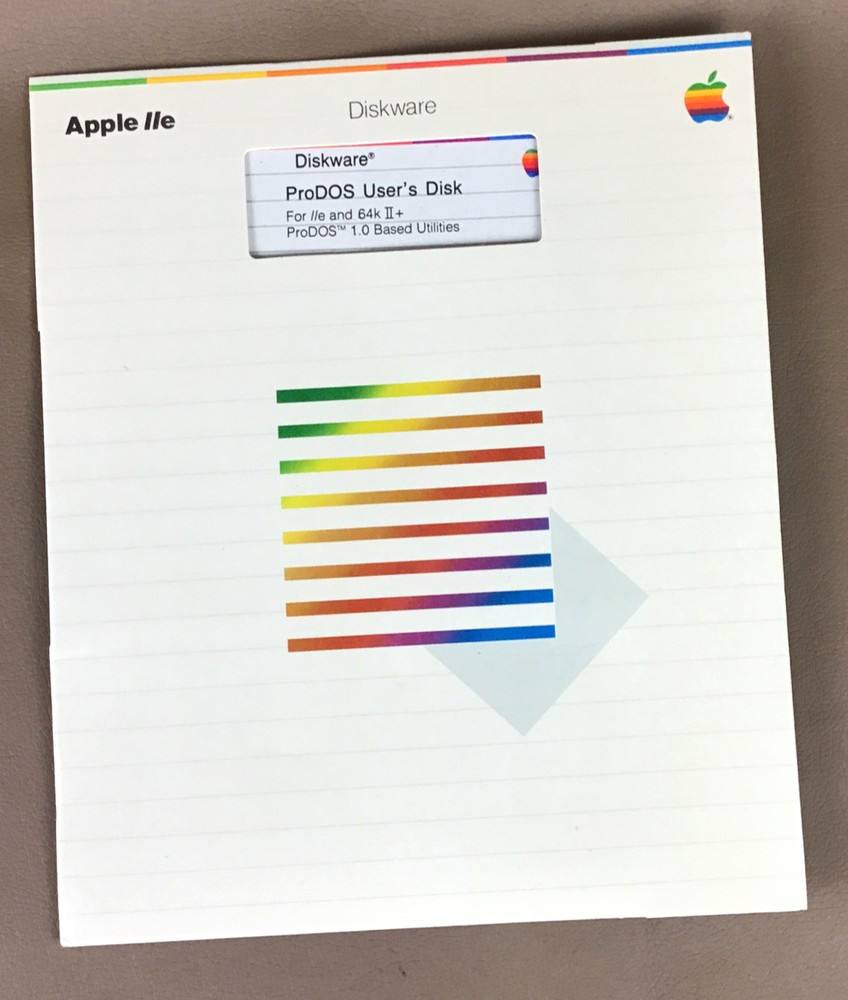 Apple II, II+, Apple IIe ProDOS User's Disk & DOS 3.3 Disk plus User's Manual