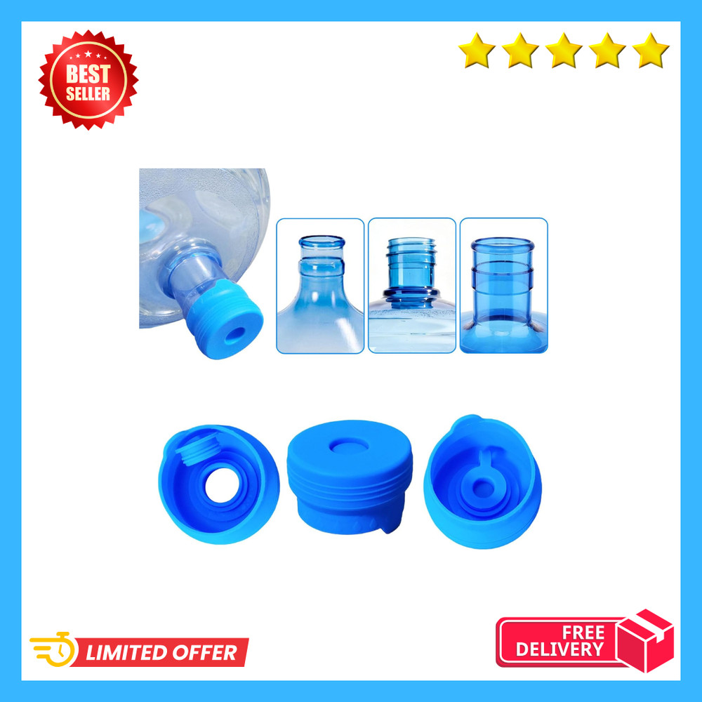 3 Pcs Reusable 3 Gallon, Water Jug Caps Leak Proof Bottle, Lids (55mm) Bottles N