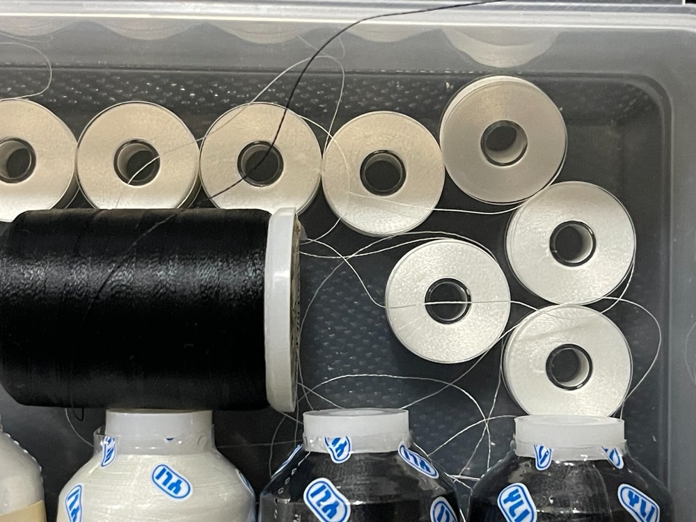 Bobbins (45) and Bobbin Thread Spools (6) - NEW Spools