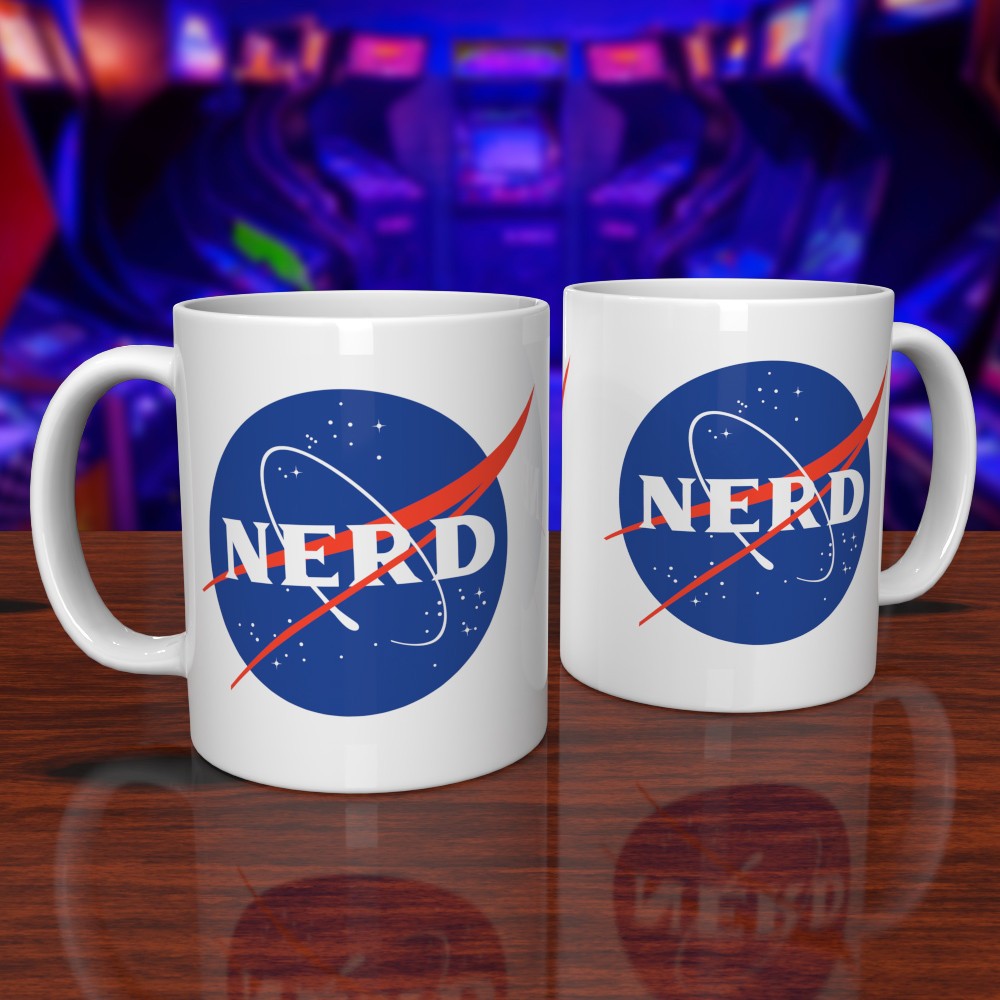 NASA "Nerd" Mug Ceramic 11oz