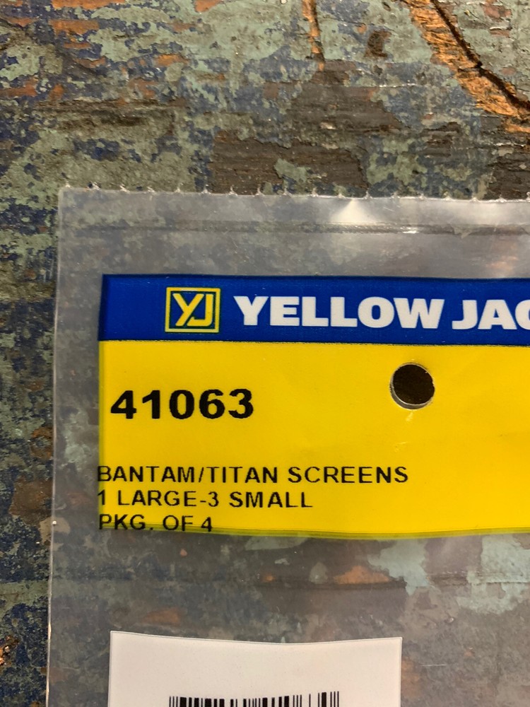 YELLOW JACKET TITAN MANIFOLD REPLACEMENT SCREEN 4/PK 41063