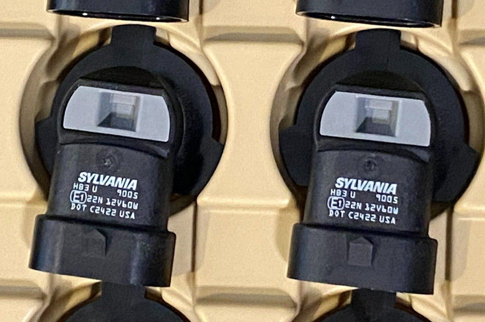 9005 Headlight Bulbs Sylvania Basic HB3 U (12V, 60W) Bright TWO in Bulk Package