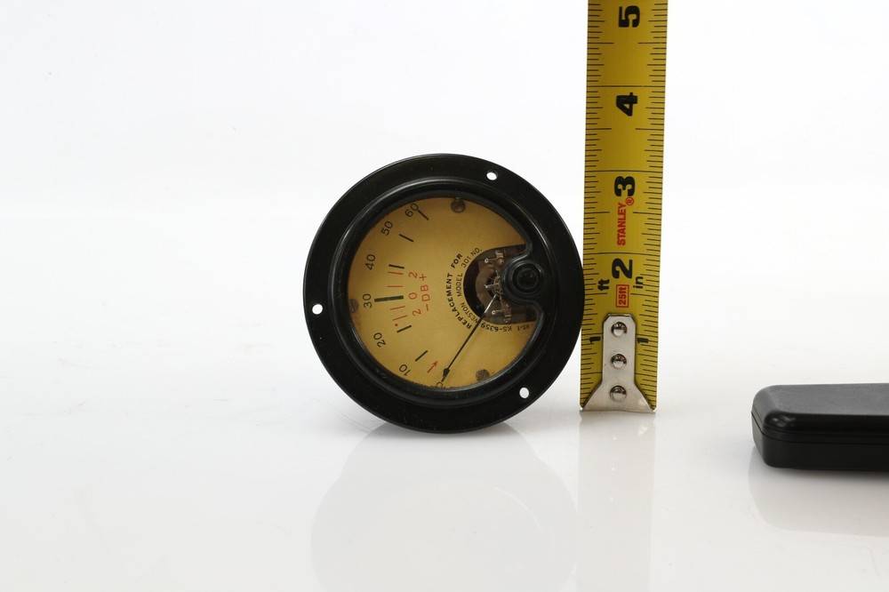 50’s WESTON VU meter Collins Broadcast 0-60 DB