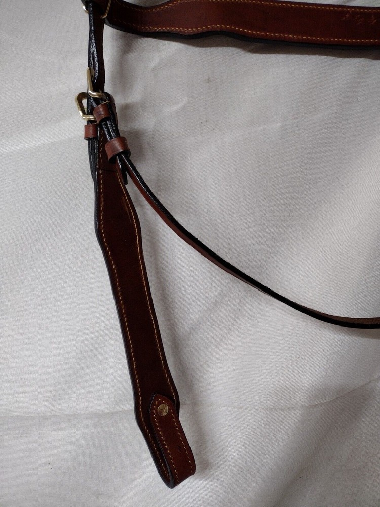 Headstall w/Matching Split Reins UNBRANDED LEATHER BROWBAND