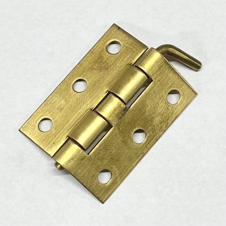1 Solid Brass Staggered/Drop Leaf Hinge 1-3/4" x 11/16" (closed)