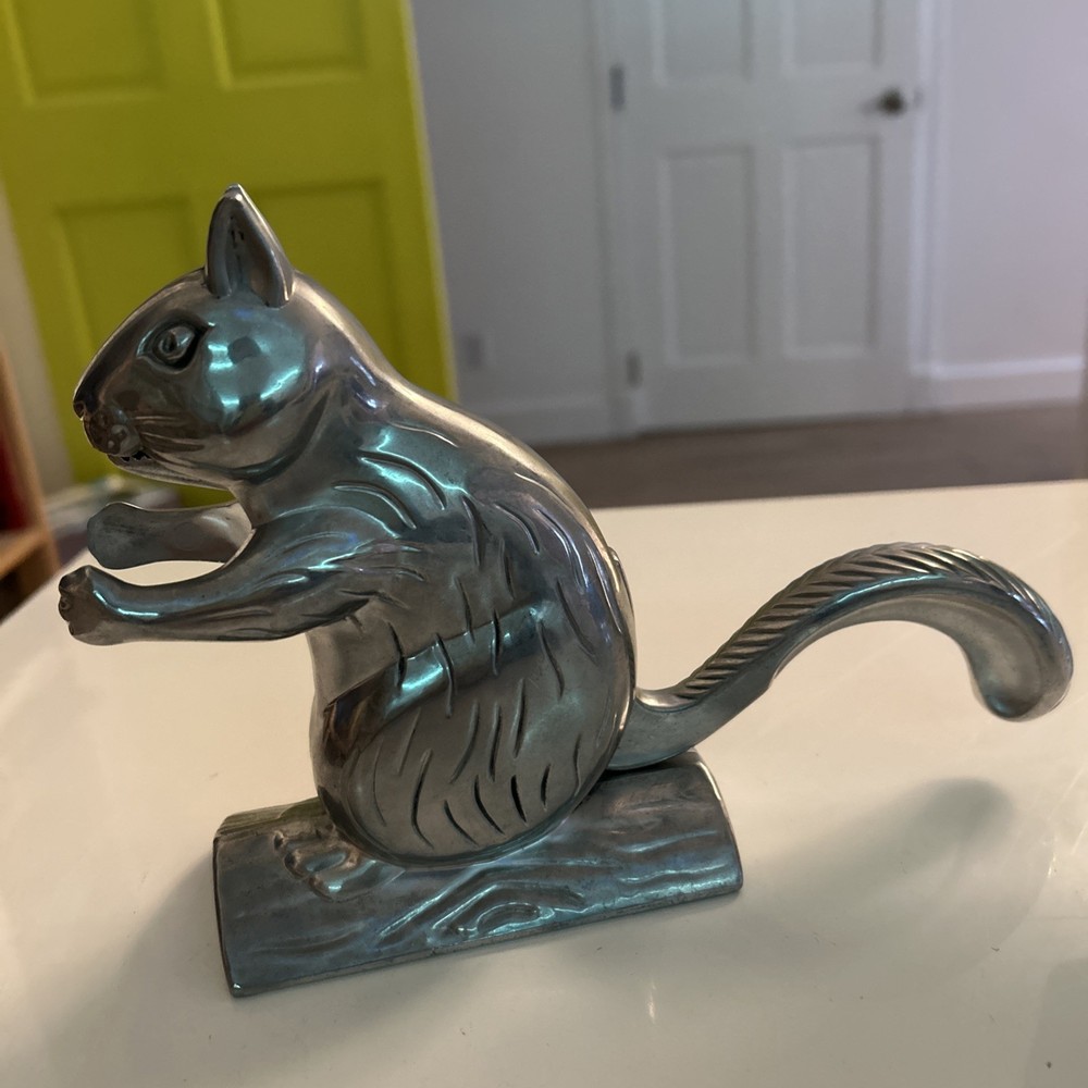 Metal Squirrel Nutcracker Vintage