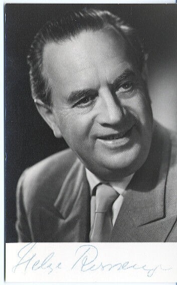 Helge Rosvaenge (Danish Operatic Tenor) Signed Photo