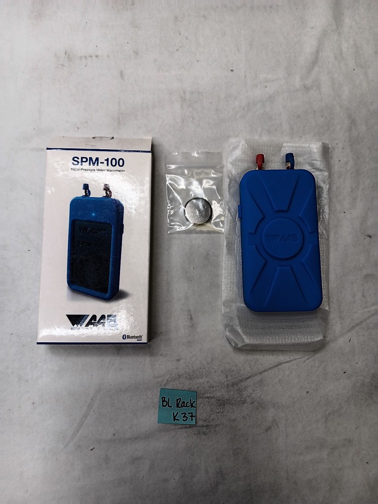 AAB Smart Tools SPM-100 Static Pressure Meter  Bluetooth Manometer W/ Probes NOS