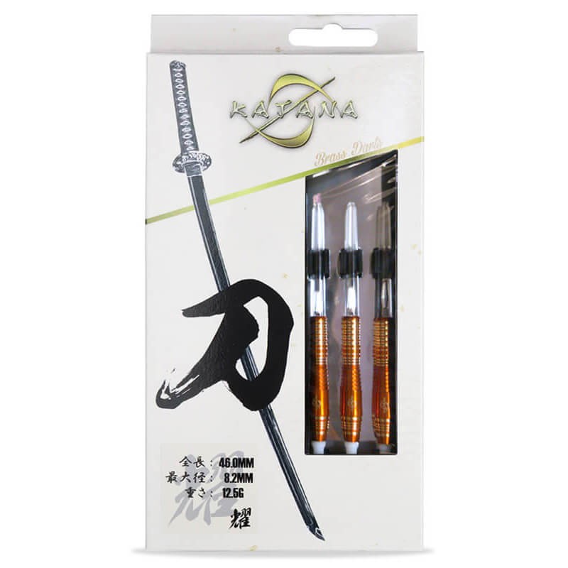 Dynasty Brass Darts Set "Yo" Orange Barrel