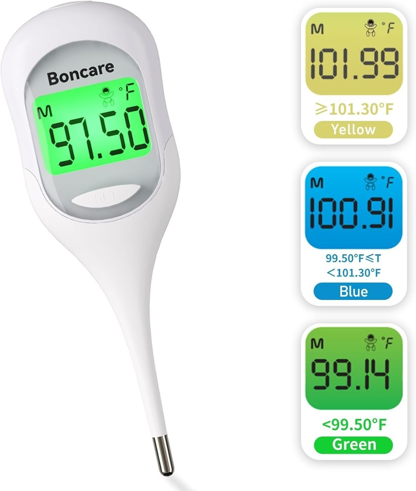 9 Seconds Digital Basal Thermometer - Accurate Oral & Rectal
