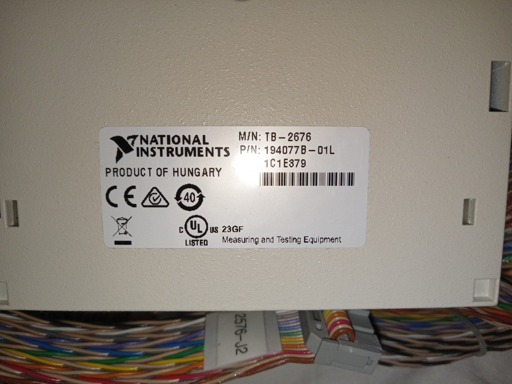 NI TB-2676 Multi-Bank Relay Multiplexer Terminal Block – Used, Untested