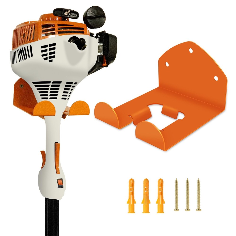 Flexi Rods Garage Organizer Wall Hanger - - 1 Bracket, Orange