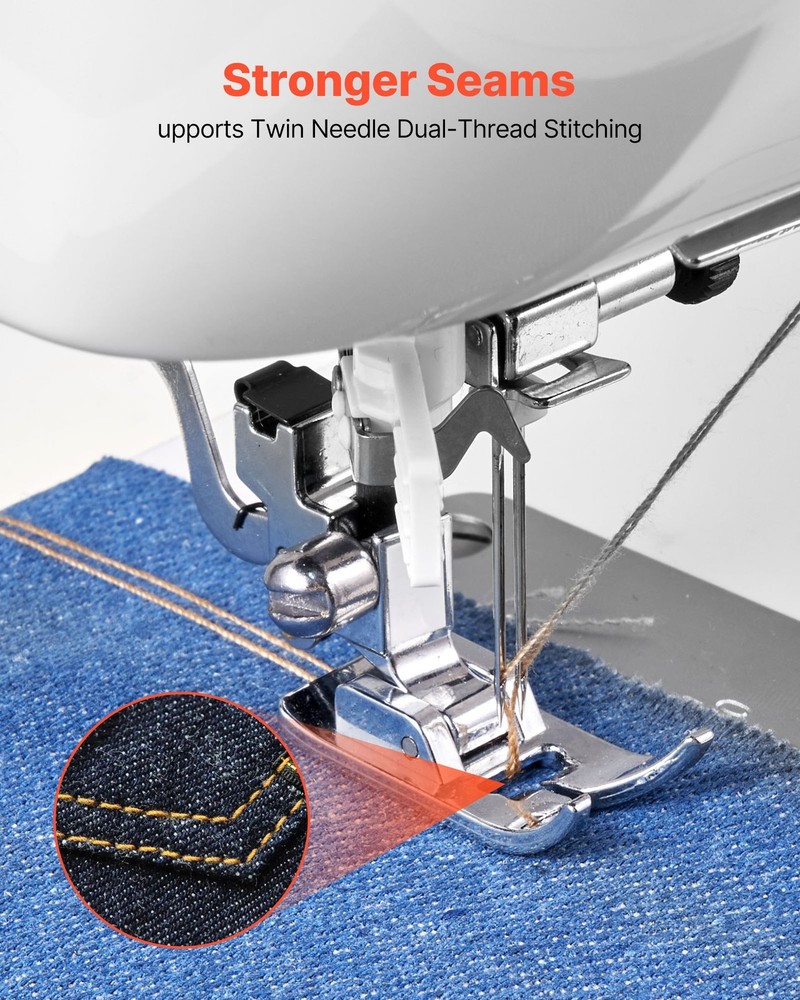 HOT/ Computerized Sewing Machine,60 Stitch Applications,with LED Screen,Foot Pe
