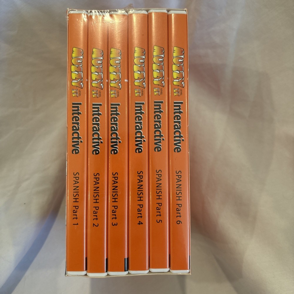 Muzzy BBC Interactive Language Spanish Edition 6 Part CD-ROM PC + MAC Level 2
