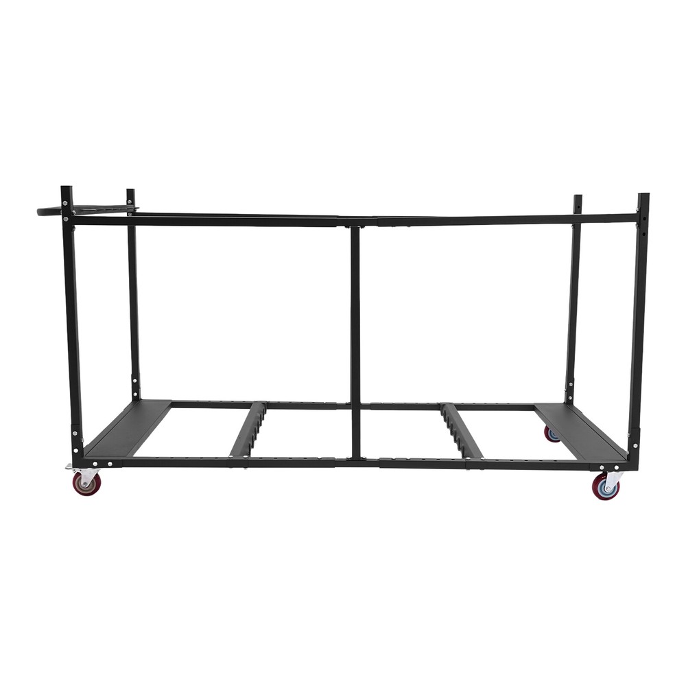 Folding Table Cart for 10 Tables, Adjustable with 4 Easy-Move Wheels