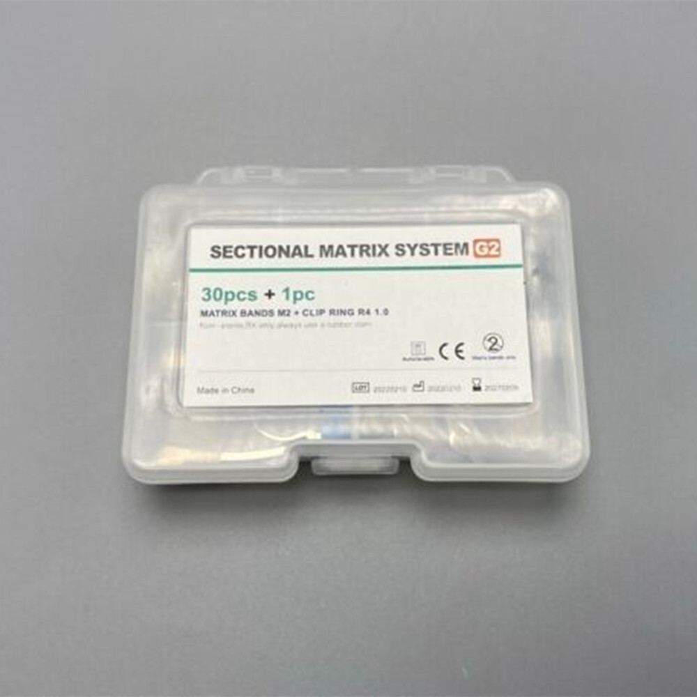 Dental Sectional Contoured Matrices Matrix Bands Refills + Hand Use Clip Ring
