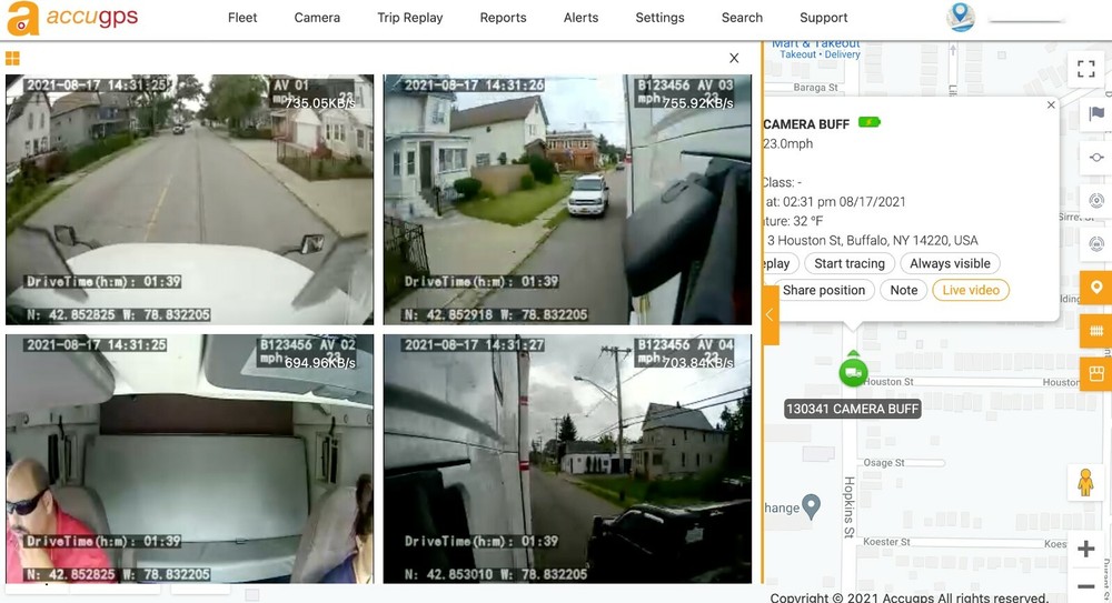 Unlimited Live Streaming for AI based GPS Dash Camera solution