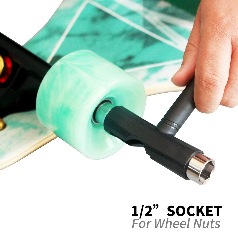 Skate Tool All-In-One, Skateboard Tool Roller Skate Tool T Tool for Skateboard,