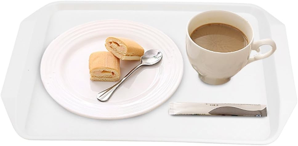 Idotry Plastic Fast Food Serving Trays 4-Pack