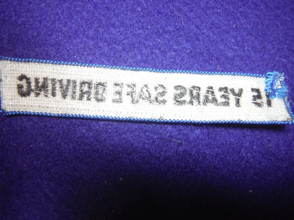 15 years safe driving rocker patch-vintage