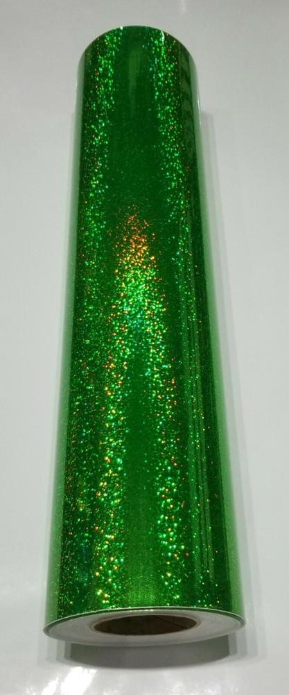 Fluorescent Green Sequins Sign Plotter Cutter Vinyl