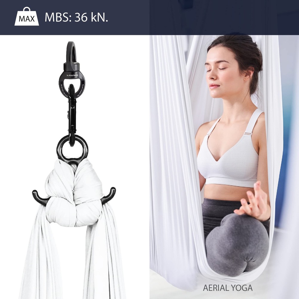 Swing Swivel, 36 KN Rotational Device Hanging Accessory for Web Tree/Therapy ...