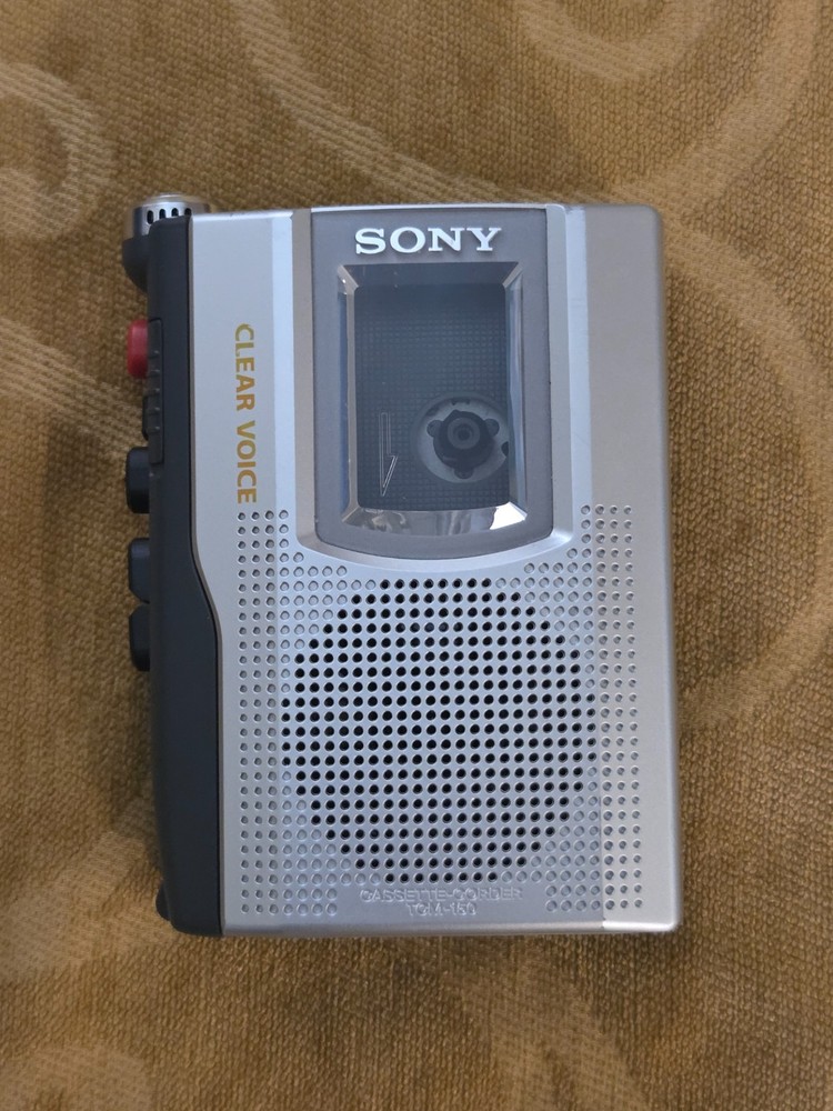 SONY TCM-150 Handheld Cassette Voice Recorder Clean Untested