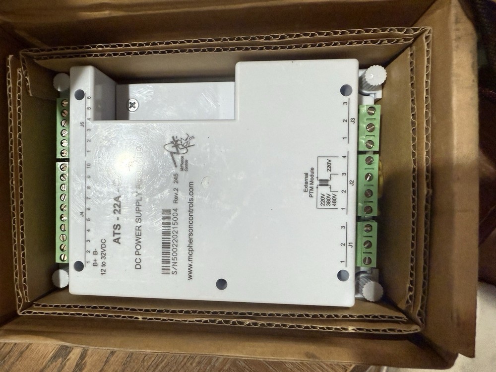 ATS-22A McPherson Transfer Switch Control New Original