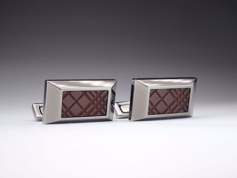 Burberry Classic Check Square Cufflinks
