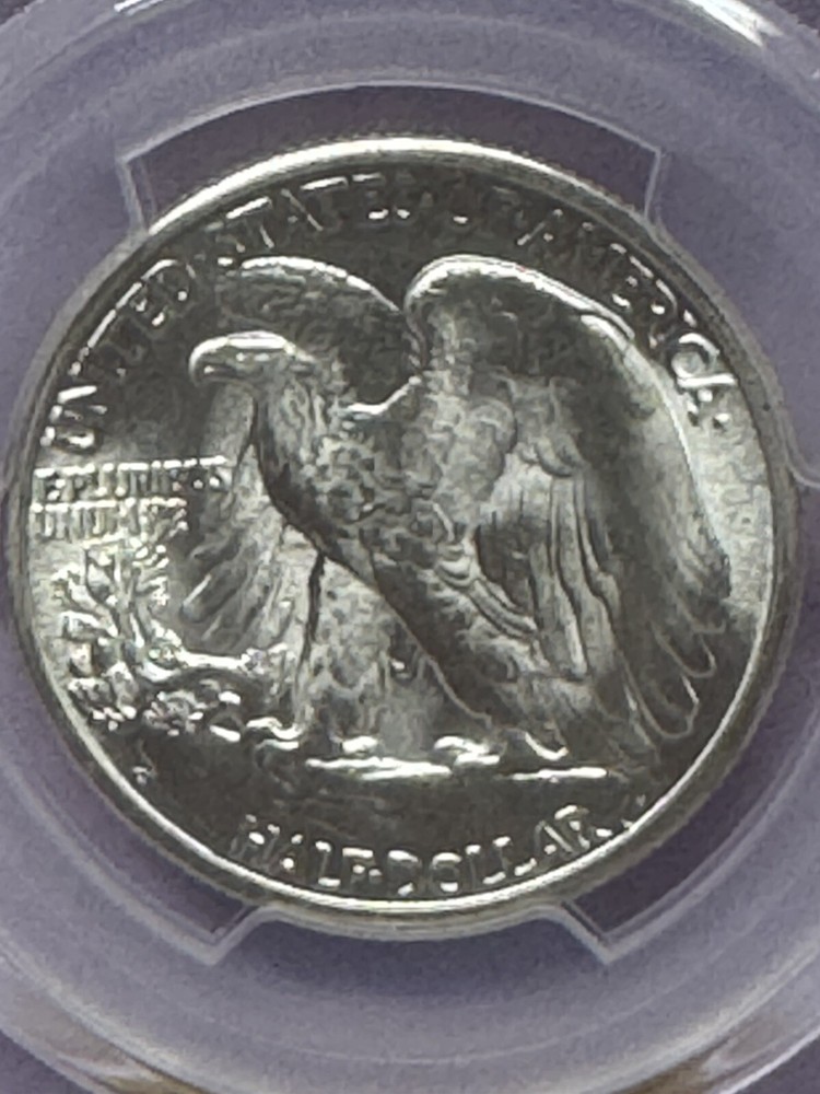 1947-D 50C WALKING LIBERTY SILVER HALF DOLLAR MINT STATE PCGS MS66