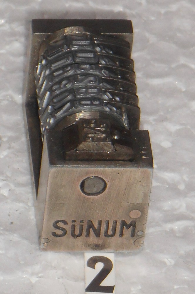 SUNUM | letterpress numbering machine | 2
