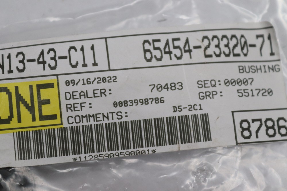 Replacement Plaque Anti Vibration 65454-23320-71