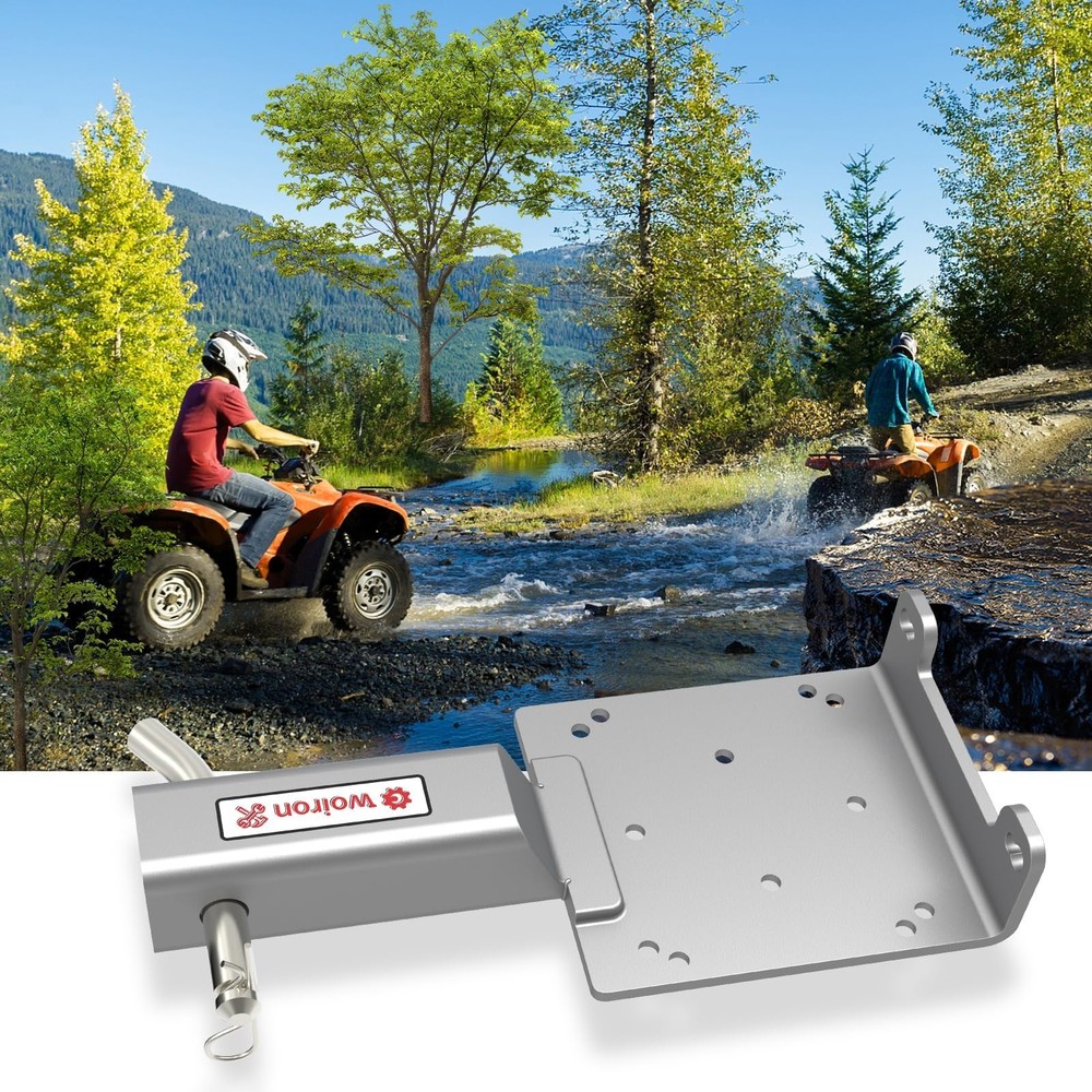 Universal 2" Receiver Trailer Hitch Winch Mount Plate ,Winch Mounting