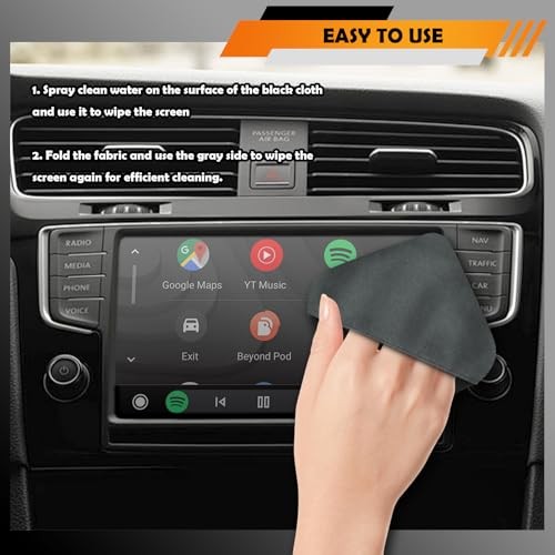 4.07"×4.07" Car Screen Cleaner,Double Sided Microfiber Screen Cleaning Square