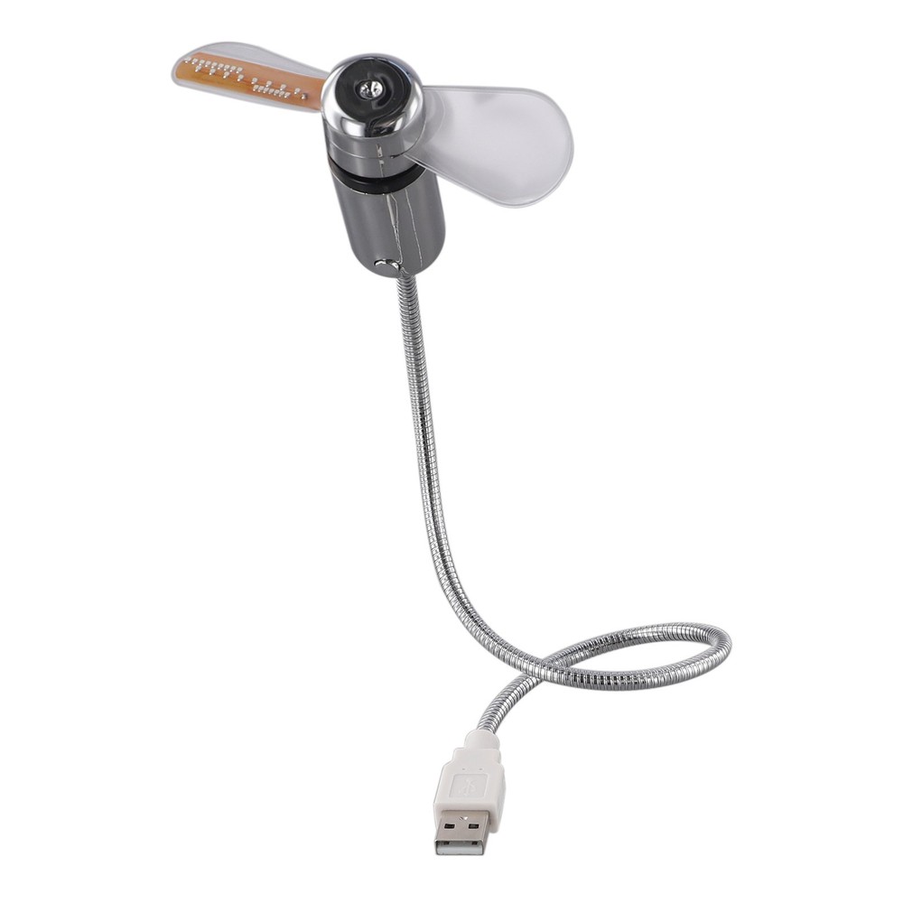 Convenient USB Clock Fan with Integrated Temp Monitoring Functionality