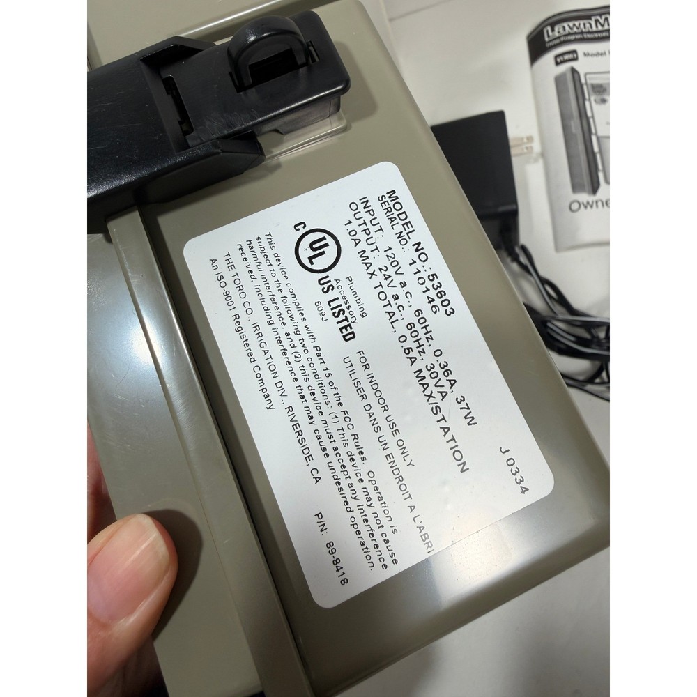 Toro Lawn Master 12 Zone Automatic Sprinkler Timer Indoor Controller 53603 Gray