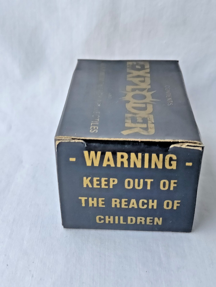 Vintage Exploder .357 Magnum Ammo Box Empty Maximum Energy Projectiles USA