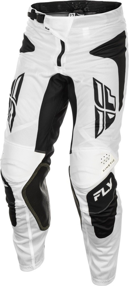 Fly Racing Kinetic Mesh Sym Pants White/Black Size 40